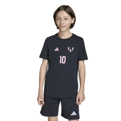 ADIDAS ORIGINALS BOYS ADIDAS MESSI NAME & NUMBER GRAPHIC SOCCER T-SHIRT