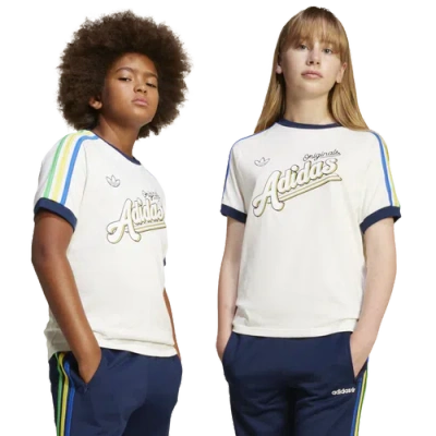Adidas Originals Kids' Boys   3 Stripe T-shirt In Cloud White