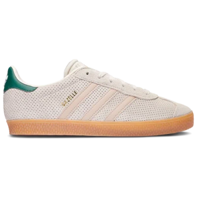 Adidas Originals Boys   Gazelle In Wonder Beige/alumina/collegiate Green