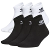 Adidas Originals Boys   Quarter Sock 6-pack In White/black