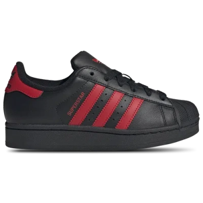Adidas Originals Kids' Boys   Superstar In Black/better Scarlet/black