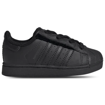 Adidas Originals Kids' Boys   Superstar Ii Elastic Lace In Black