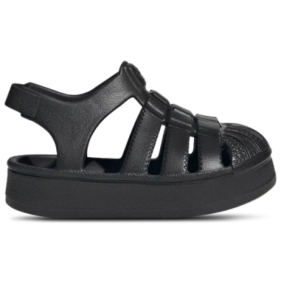 Adidas Originals Kids' Boys  Superstar Sandals In Black/black/black