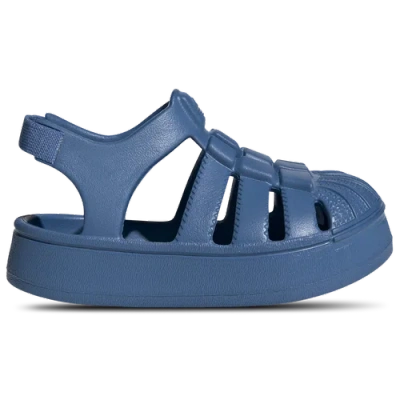 Adidas Originals Kids' Boys   Superstar Sandal In Focus Blue/focus Blue/focus Blue