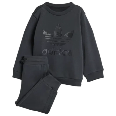Adidas Originals Kids' Boys  Camo Fleece Set In Grey/black