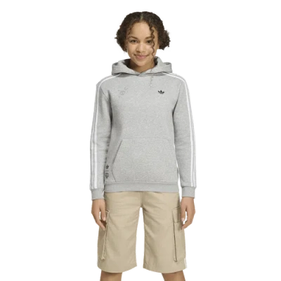 Adidas Originals Kids' Boys  Graphic Loose Hoodie In White