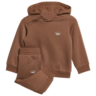 Adidas Originals Kids' Boys  Olympic Hoodie Set In Brown/white