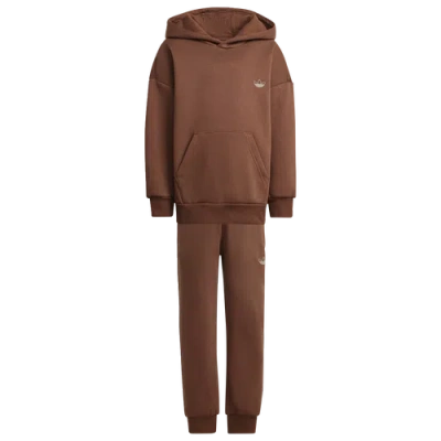 Adidas Originals Kids' Boys  Olympic Sport Hoodie Set In White/brown