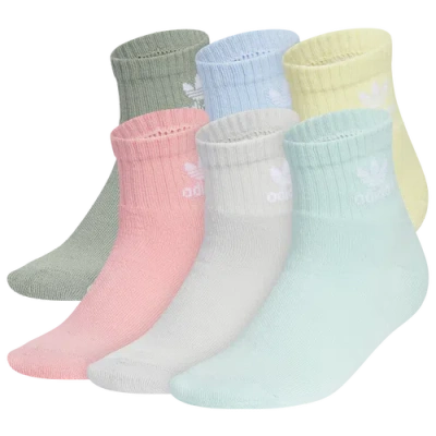 ADIDAS ORIGINALS BOYS ADIDAS ORIGINALS QUARTER SOCK 6-PACK