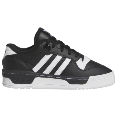 Adidas Originals Adidas Boys' Big Kids' Originals Rivalry Low Casual Basketball Shoes In Core Black/cloud White/core Black
