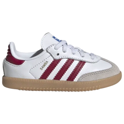 Adidas Originals Kids' Boys  Samba In White/maroon/tan