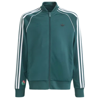 Adidas Originals Kids' Boys  Superstar Loose Track Jacket In Green