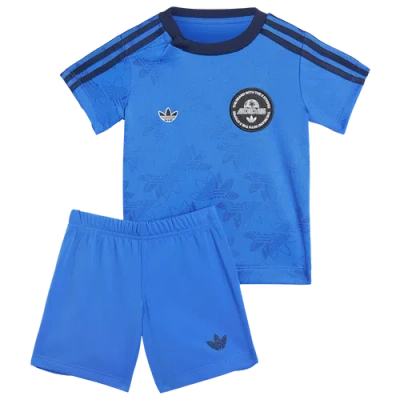 Adidas Originals Kids' Boys  Trefoil Big Logo Shorts & T-shirt Set In Blue