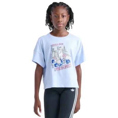 Adidas Originals Kids' Boys Adidas Ruff Socks Skate T-shirt In Blue