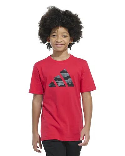 Adidas Originals Boys' Camo Logo Tee - Big Kid In B Red
