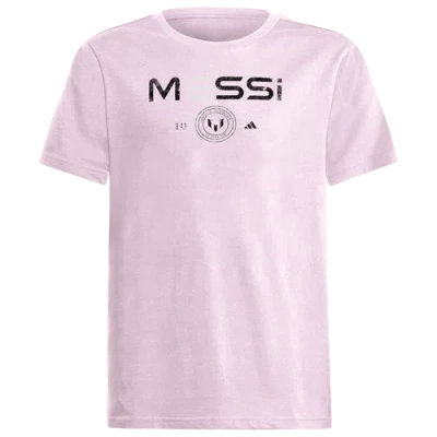 Adidas Originals Kids' Boys Lionel Messi Adidas Heritage Messi T-shirt In Pink/black