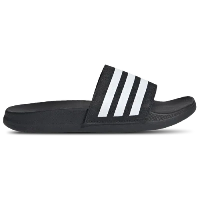 Adidas Originals Boys Preschool Adidas Adidas Adilette Comfort Slides In White/black/black