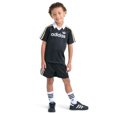 Adidas Originals Kids' Boys Preschool Adidas Adidas Jersey Short Set In Black