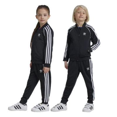 Adidas Originals Adidas Little Kids' Originals Adicolor Superstar Track Suit In Black/white