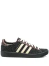 Adidas Originals Brain Dead Forest Hills Leather-trimmed Textured-suede Sneakers In Black