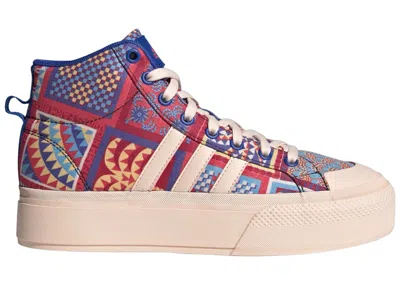 Pre-owned Adidas Originals Bravada 2.0 Platform Mid (women's) Sneakers In Bliss Orange/bold Blue