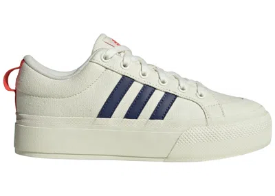 Pre-owned Adidas Originals Bravada 2.0 Platform (women's) Sneakers In Ivory/dark Blue/bright Red In Multi