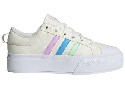 Pre-owned Adidas Originals Bravada 2.0 Platform (women's) Sneakers In Off White/semi Blue Burst/bliss Lilac In Multi