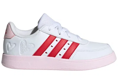 Pre-owned Adidas Originals Breaknet 2.0 Sneakers In Cloud White/better Scarelet Red/clear Pink