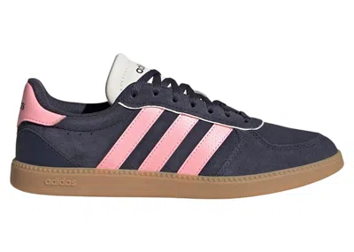Pre-owned Adidas Originals Breaknet Sleek (women's) Sneakers In Shadow Navy Blue/pink Spark/off White In Multi