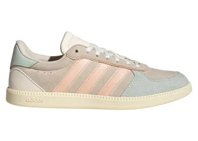 Pre-owned Adidas Originals Breaknet Sleek (women's) Sneakers In Wonder White/powder Coral/linen Green