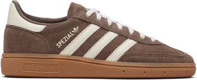 Adidas Originals Brown Handball Spezial Sneakers In Gray