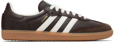 Adidas Originals Brown Samba Og Sneakers In Multi