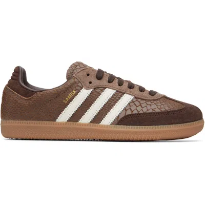 Adidas Originals Brown Samba Og Sneakers
