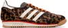 Adidas Originals Womens Adidas Sl 72 Leopard-print Suede And Mesh Low-top Trainers In Multi