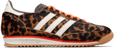 Adidas Originals Brown Sl 72 Og Sneakers In Multi