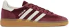 Adidas Originals + Sporty & Rich Handball Spezial Leather-trimmed Suede Sneakers In Shared/owhite/gum