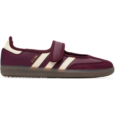 Adidas Originals Burgundy Samba Jane Sneakers In Multi