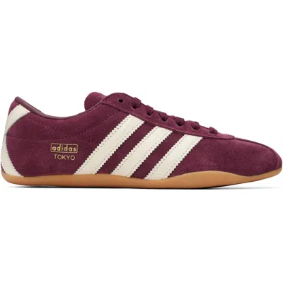 Adidas Originals Burgundy Tokyo W Sneakers In Brown