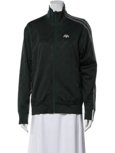 Pre-owned Adidas Originals By Alexander Wang Bomber Jacket In Green