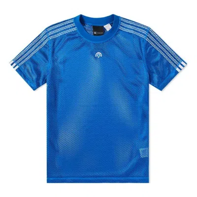 Adidas Originals By Alexander Wang Mesh Tee In Blue