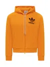 Adidas Originals By Wales Bonner Track Hoodie Sweatshirt In Orange Polyester In Orange