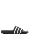 Adidas Originals By Wales Bonner Wb Adilette Flat Sandals In Black