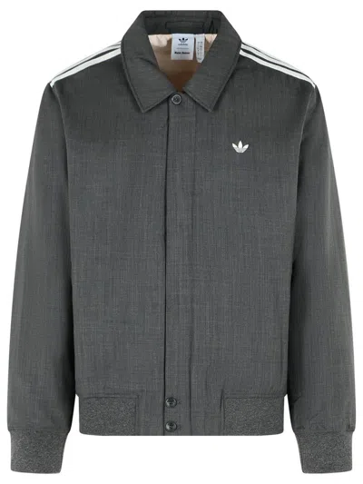 ADIDAS ORIGINALS BY WALES BONNER ADIDAS ORIGINALS BY WALES BONNER GREY WOOL BLEND JACKET