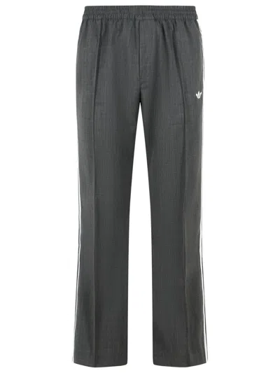Adidas Originals By Wales Bonner Grey Wool Blend Trousers In Gray