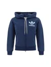 Adidas Originals By Wales Bonner Hooded Sweatshirt In Collegiate Navy