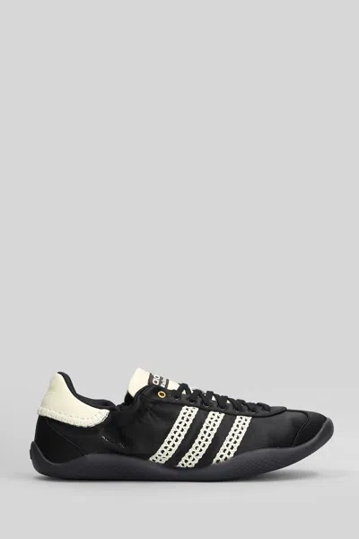 ADIDAS ORIGINALS BY WALES BONNER KARINTHA LO SATI SNEAKERS IN BLACK FABRIC