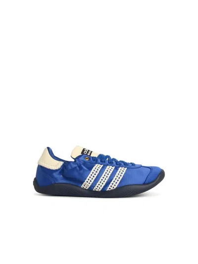 Adidas Originals By Wales Bonner 'karintha Lo Satin' Blue Fabric Sneakers