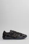 Adidas Originals By Wales Bonner Lo Pro Sequin Sneakers In Black Fabric