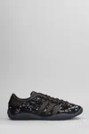 Adidas Originals By Wales Bonner Lo Pro Sequin Sneakers In Black Fabric