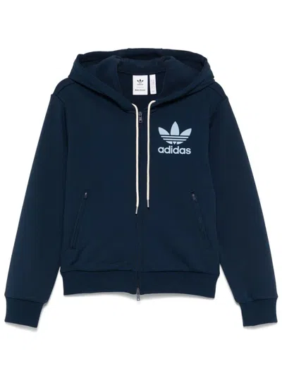 ADIDAS ORIGINALS BY WALES BONNER ADIDAS ORIGINALS BY WALES BONNER LOGO ZIPPED HOODIE